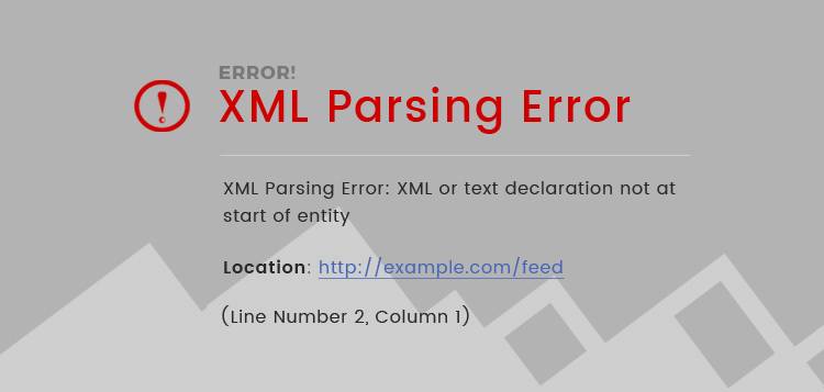 XML Errors
