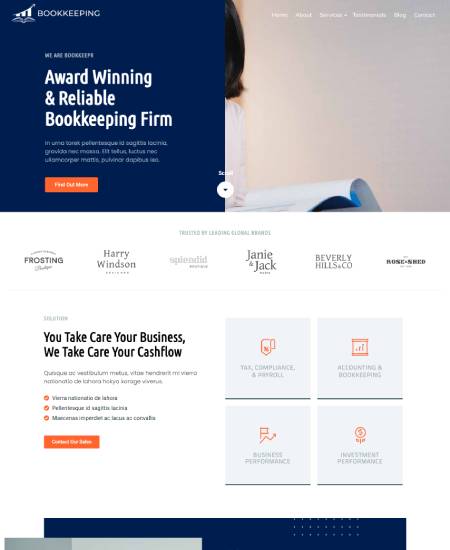 Bookkeeping WordPress Theme – Bookkeeping Pro