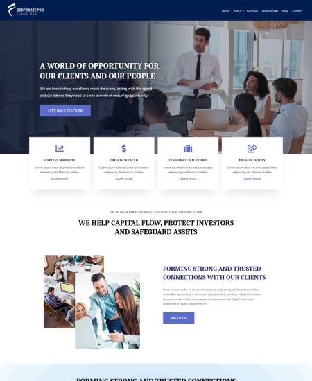 Business WordPress Theme – CorporatePro