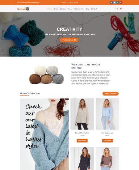 Crochet Multipurpose WooCommerce WordPress Theme