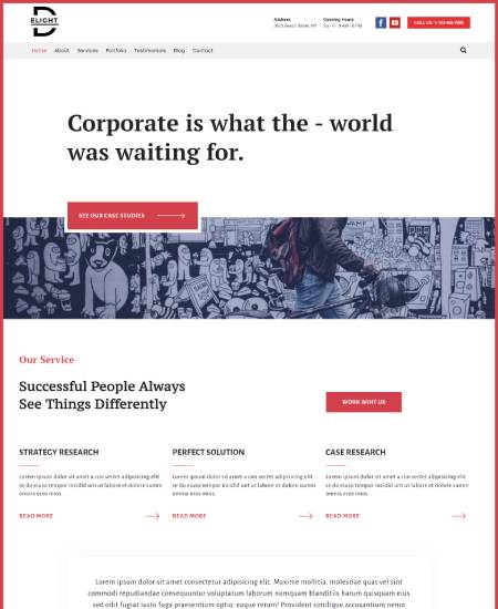 Corporate Business WordPress Theme – Delight