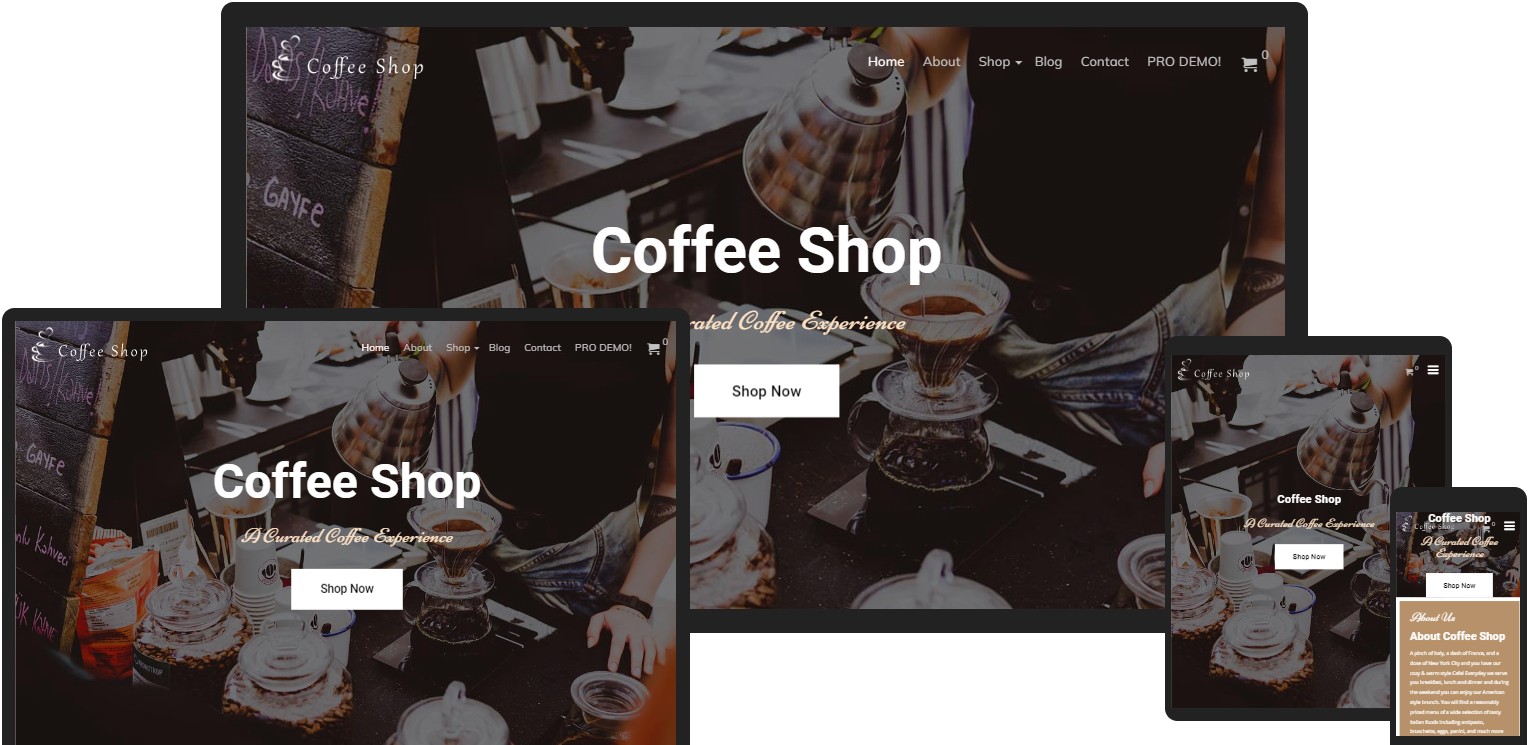 Free WordPress Theme CoffeeShop Free
