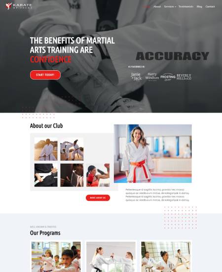 Karate WordPress Theme: Best Martial Arts WordPress