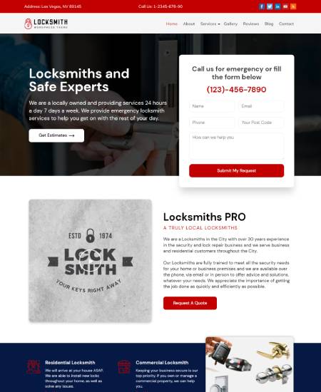 Locksmith WordPress Theme – Locksmith Pro