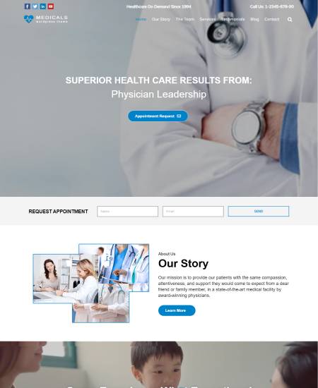 Medical WordPress Theme – Medicals Pro