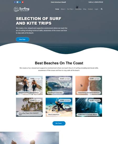 Surfing WordPress Theme