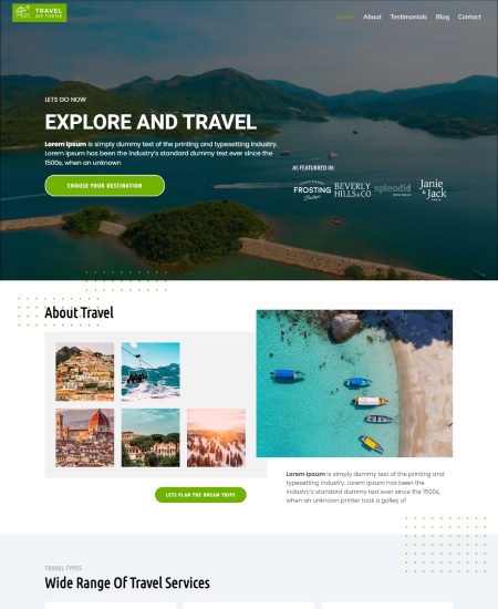 Travel WordPress Theme : Website Template For Outdoor Advanture
