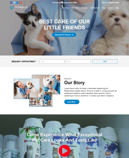 Veterinary Clinic WordPress Theme – Veterinary Clinic