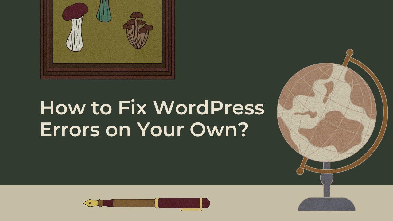 How to Fix WordPress Errors on Your Own?