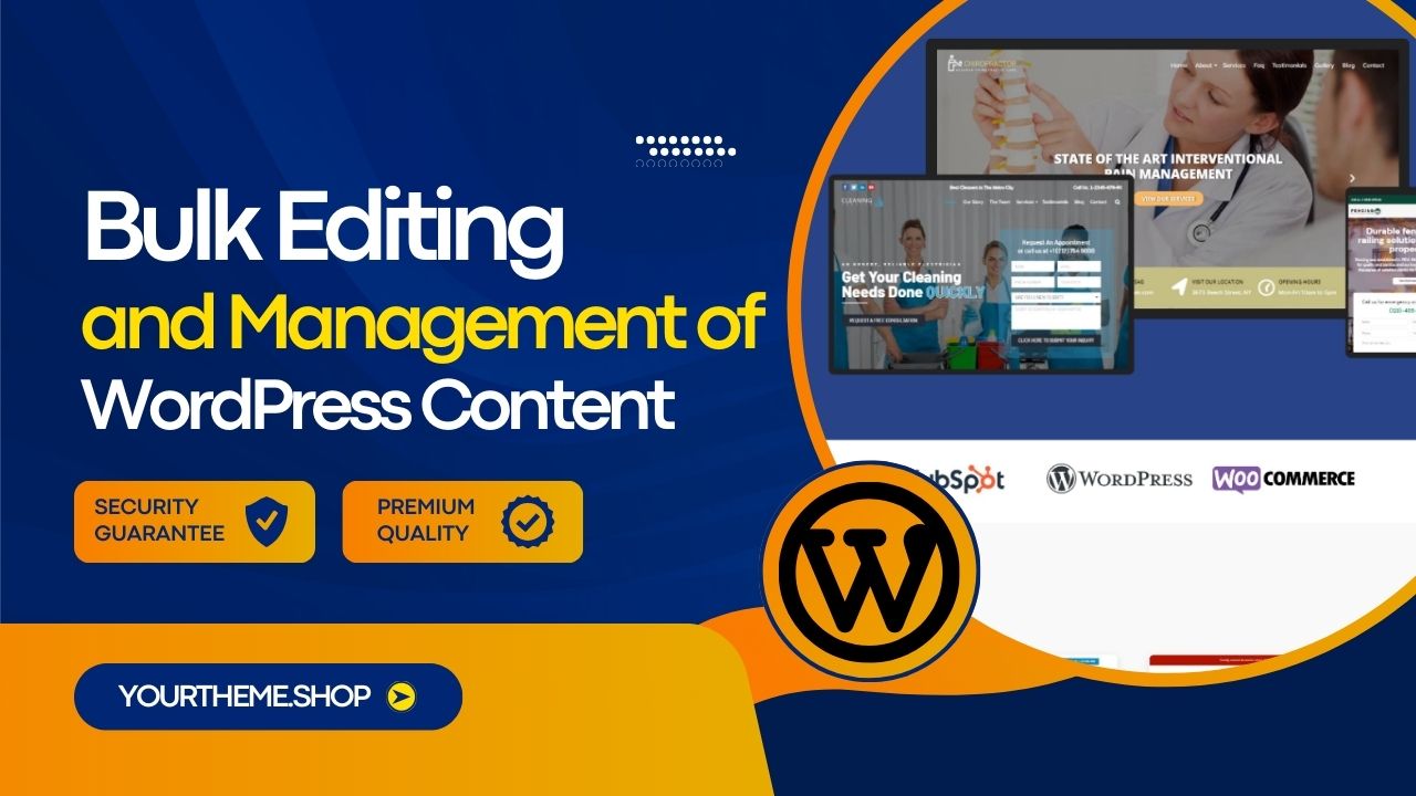 Bulk Editing and Management of WordPress Content